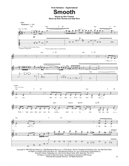 page one of Smooth (Guitar Tab)