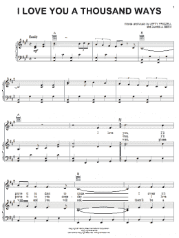 page one of I Love You A Thousand Ways (Piano, Vocal & Guitar Chords (Right-Hand Melody))