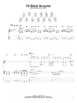 page one of I'll Stick Around (Guitar Tab)
