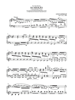 page one of Scherzo (Piano, Vocal & Guitar Chords)