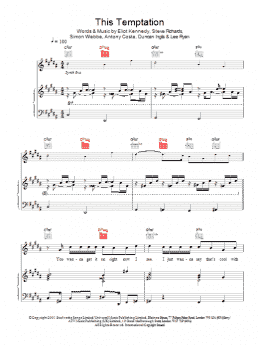 page one of This Temptation (Piano, Vocal & Guitar Chords)