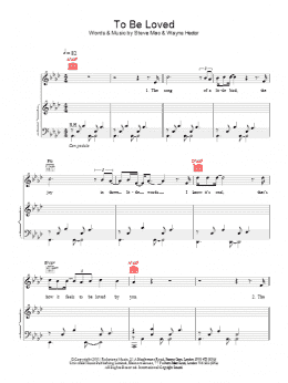 page one of To Be Loved (Piano, Vocal & Guitar Chords)