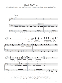 page one of Back To You (Piano, Vocal & Guitar Chords)