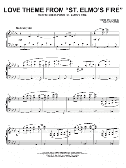 page one of Love Theme From St. Elmo's Fire (Piano Solo)