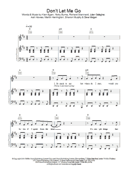 page one of Don't Let Me Go (Piano, Vocal & Guitar Chords)