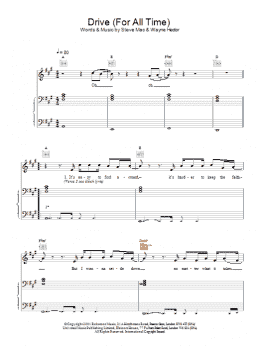 page one of Drive (For All Time) (Piano, Vocal & Guitar Chords)
