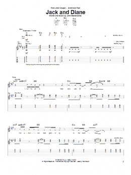 page one of Jack And Diane (Guitar Tab)