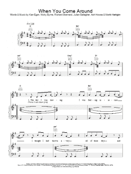 page one of When You Come Around (Piano, Vocal & Guitar Chords)