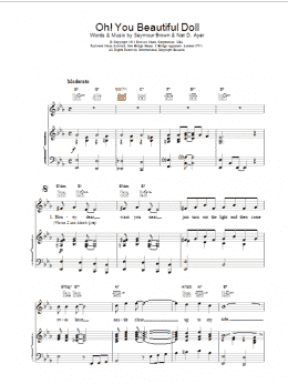 page one of Oh! You Beautiful Doll (Piano, Vocal & Guitar Chords)