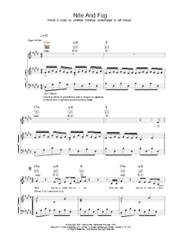 page one of Nite And Fog (Piano, Vocal & Guitar Chords)