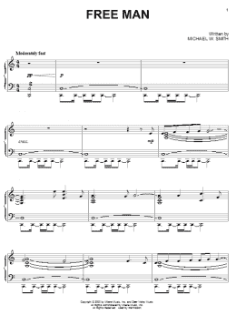 page one of Free Man (Piano Solo)