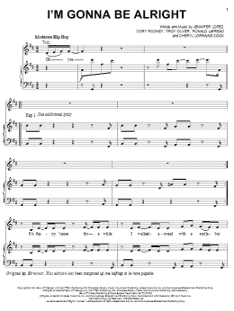 page one of I'm Gonna Be Alright (Piano, Vocal & Guitar Chords (Right-Hand Melody))