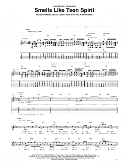 page one of Smells Like Teen Spirit (Guitar Tab)