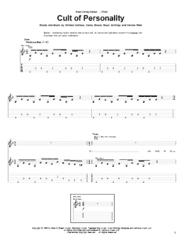page one of Cult Of Personality (Guitar Tab)