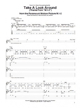 page one of Take A Look Around (Theme From "M:I-2") (Guitar Tab)
