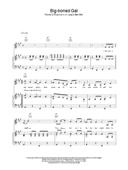 page one of Big-boned Gal (Piano, Vocal & Guitar Chords)