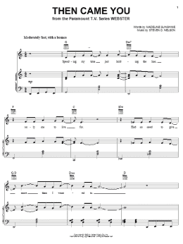 page one of Then Came You (from Webster) (Piano, Vocal & Guitar Chords (Right-Hand Melody))
