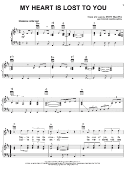 page one of My Heart Is Lost To You (Piano, Vocal & Guitar Chords (Right-Hand Melody))