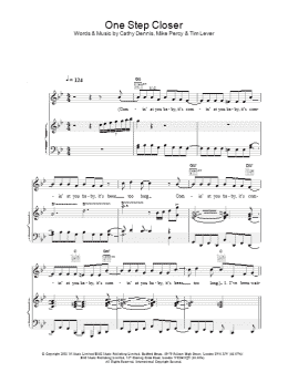 page one of One Step Closer (Piano, Vocal & Guitar Chords)