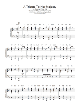 page one of A Tribute To Her Majesty (Piano Solo)