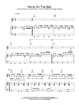 page one of We're On The Ball (Piano, Vocal & Guitar Chords)