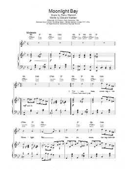 page one of Moonlight Bay (Piano, Vocal & Guitar Chords)