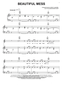 page one of Beautiful Mess (Piano, Vocal & Guitar Chords (Right-Hand Melody))