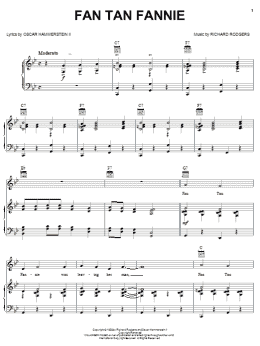 page one of Fan Tan Fanny (Piano, Vocal & Guitar Chords (Right-Hand Melody))