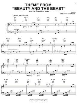 page one of Theme from Beauty And The Beast (Piano, Vocal & Guitar Chords (Right-Hand Melody))