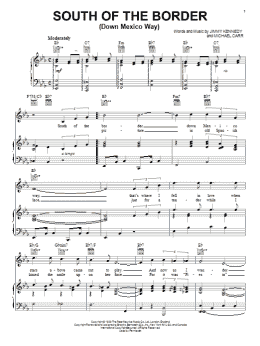 page one of South Of The Border (Down Mexico Way) (Piano, Vocal & Guitar Chords (Right-Hand Melody))