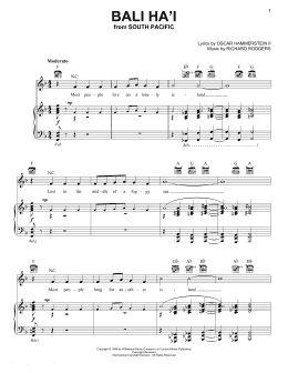 page one of Bali Ha'i (Piano, Vocal & Guitar Chords (Right-Hand Melody))