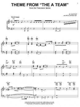 page one of Theme from The A-Team (Piano Solo)