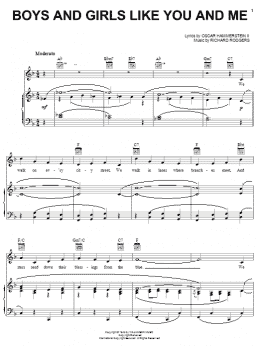 page one of Boys And Girls Like You And Me (Piano, Vocal & Guitar Chords (Right-Hand Melody))
