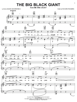 page one of The Big Black Giant (Piano, Vocal & Guitar Chords (Right-Hand Melody))