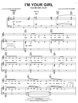 page one of I'm Your Girl (Piano, Vocal & Guitar Chords (Right-Hand Melody))