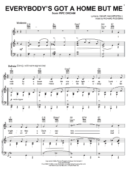page one of Everybody's Got A Home But Me (Piano, Vocal & Guitar Chords (Right-Hand Melody))