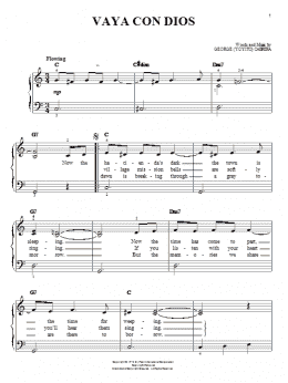 page one of Vaya Con Dios (Easy Piano)