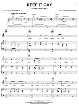 page one of Keep It Gay (Piano, Vocal & Guitar Chords (Right-Hand Melody))