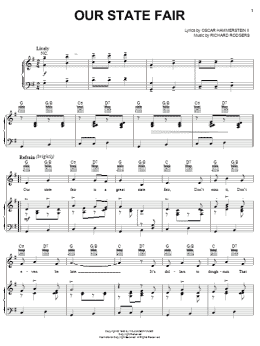 page one of Our State Fair (Piano, Vocal & Guitar Chords (Right-Hand Melody))
