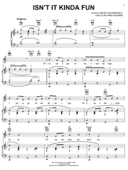 page one of Isn't It Kinda Fun (Piano, Vocal & Guitar Chords (Right-Hand Melody))