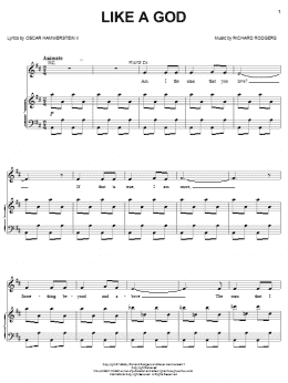 page one of Like A God (Piano, Vocal & Guitar Chords (Right-Hand Melody))