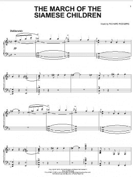 page one of The March Of The Siamese Children (Piano Solo)