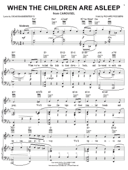 page one of When The Children Are Asleep (Piano, Vocal & Guitar Chords (Right-Hand Melody))