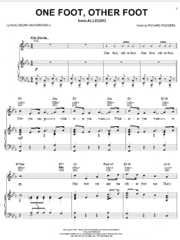 page one of One Foot, Other Foot (Piano, Vocal & Guitar Chords (Right-Hand Melody))