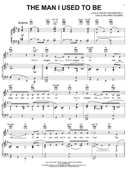 page one of The Man I Used To Be (Piano, Vocal & Guitar Chords (Right-Hand Melody))