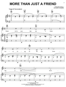 page one of More Than Just A Friend (Piano, Vocal & Guitar Chords (Right-Hand Melody))