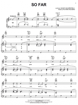 page one of So Far (Piano, Vocal & Guitar Chords (Right-Hand Melody))