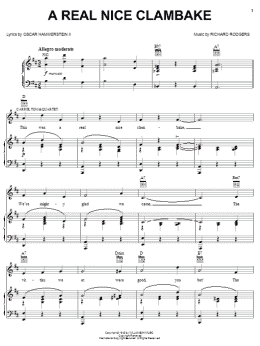 page one of A Real Nice Clambake (Piano, Vocal & Guitar Chords (Right-Hand Melody))