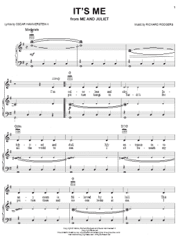 page one of It's Me (Piano, Vocal & Guitar Chords (Right-Hand Melody))