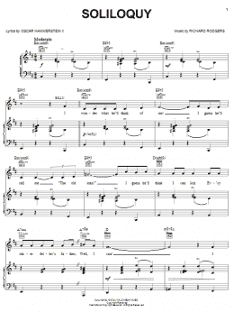 page one of Soliloquy (Piano, Vocal & Guitar Chords (Right-Hand Melody))